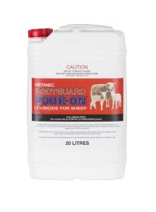 Vetmec Bodyguard Pour-On Lousicide for Sheep 20L