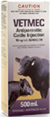 Vetmec Antiparisitic Cattle Injection 500mL