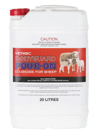 Vetmec Bodyguard Pour-on Lousicide 20L