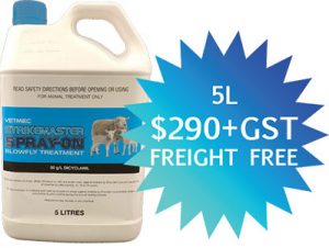Vetmec Strikemaster Spray-On Blowfly Treatment 5L